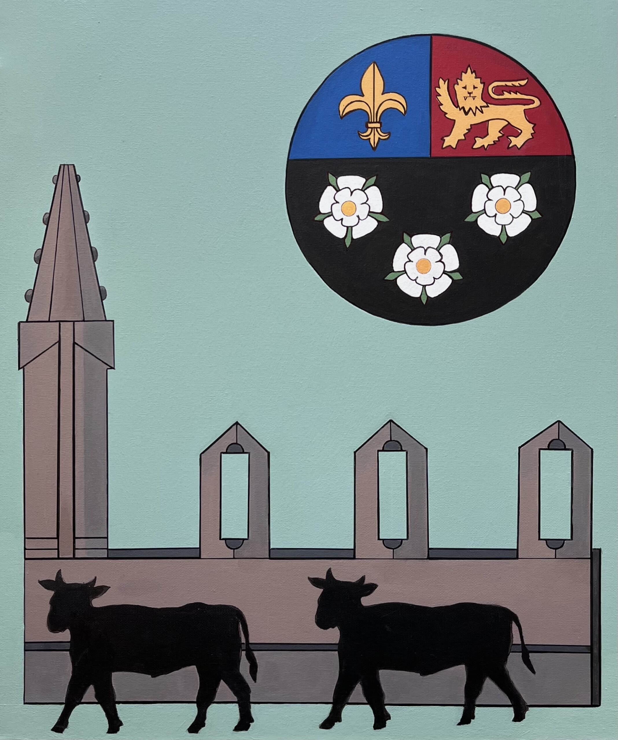 King’s College with Cows